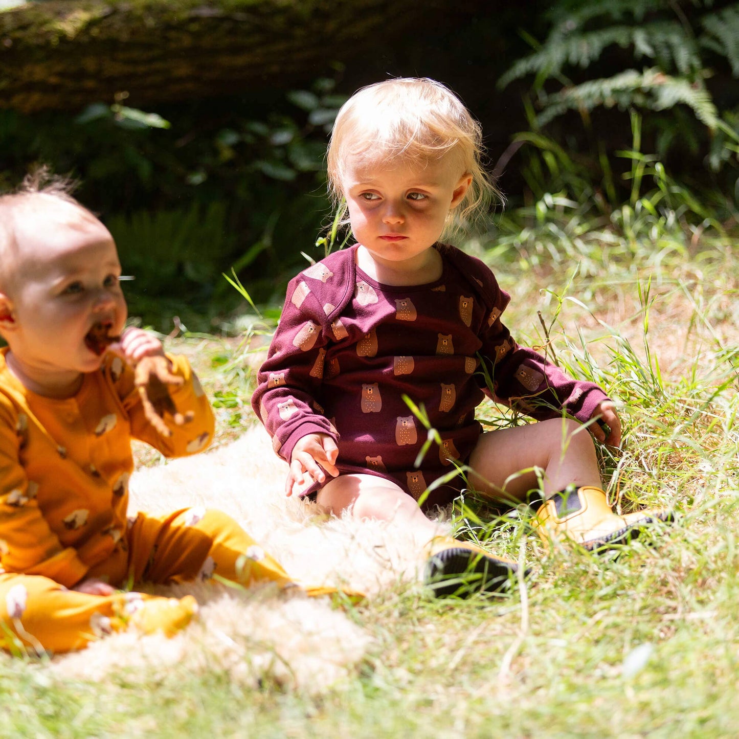 Brown Bears Baby Bodysuit 2 Pack