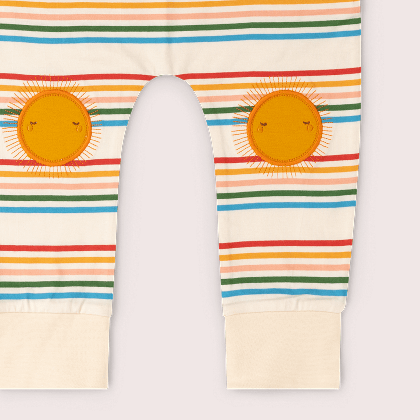 Sun Rays Knee Patch Striped Joggers
