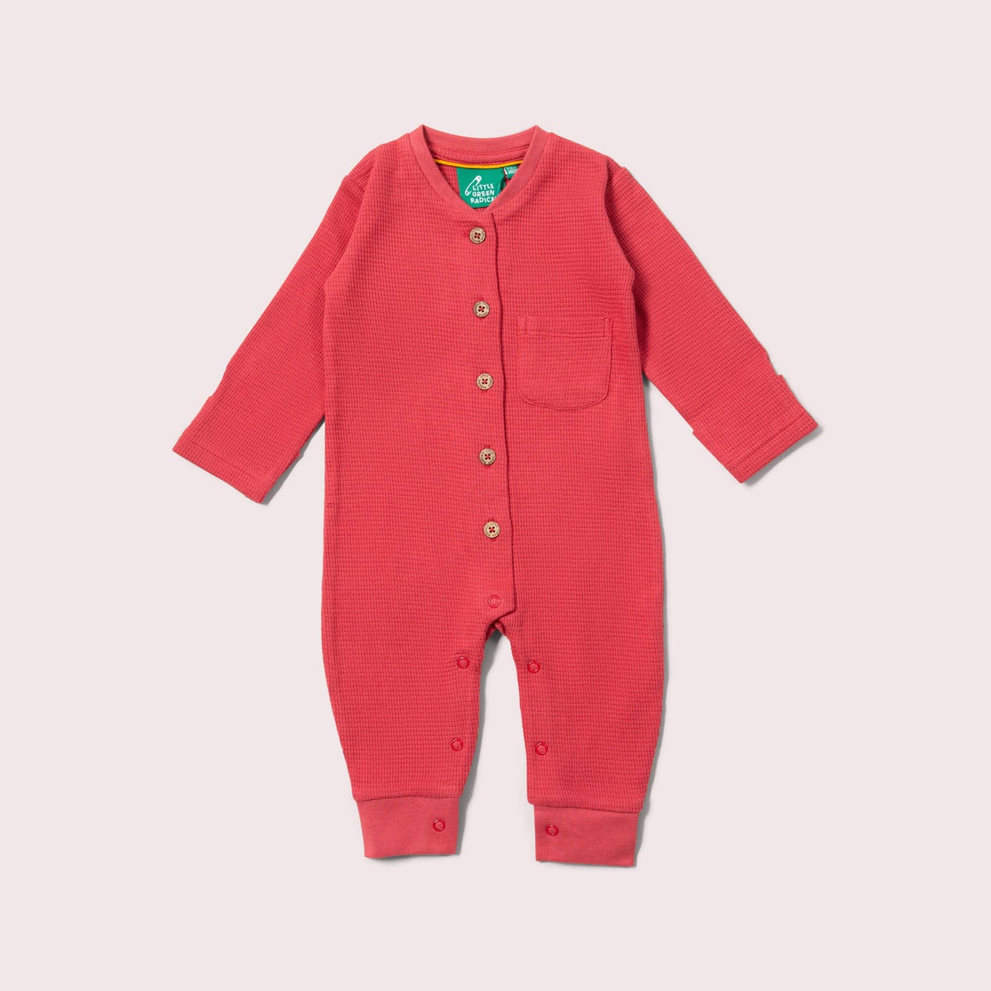 Holly Berry Organic Waffle Playsuit