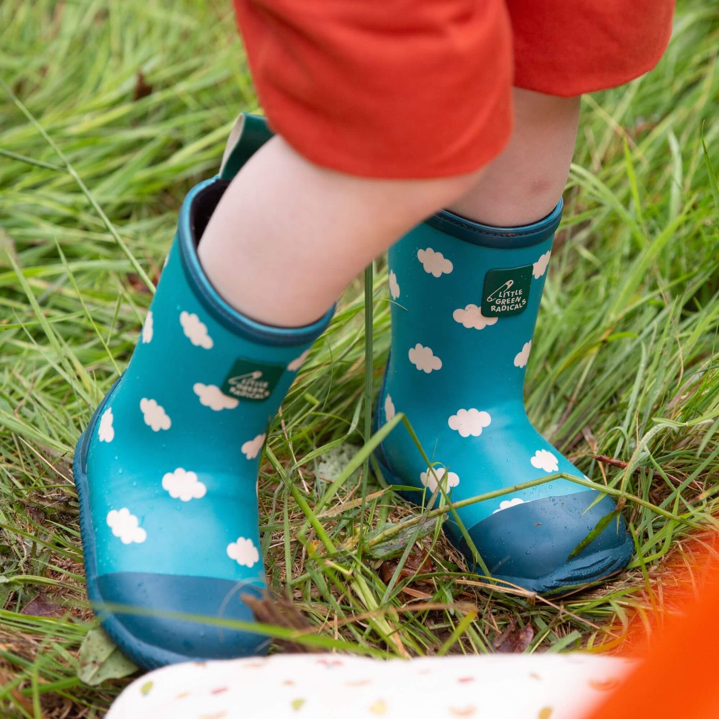 Blue Clouds Lined Classic Wellington Boots