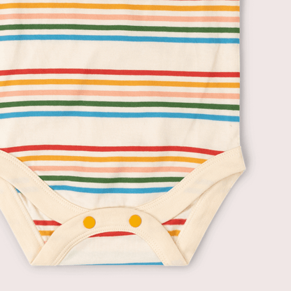 Vintage Rainbows Organic Baby Bodysuit 2 Pack