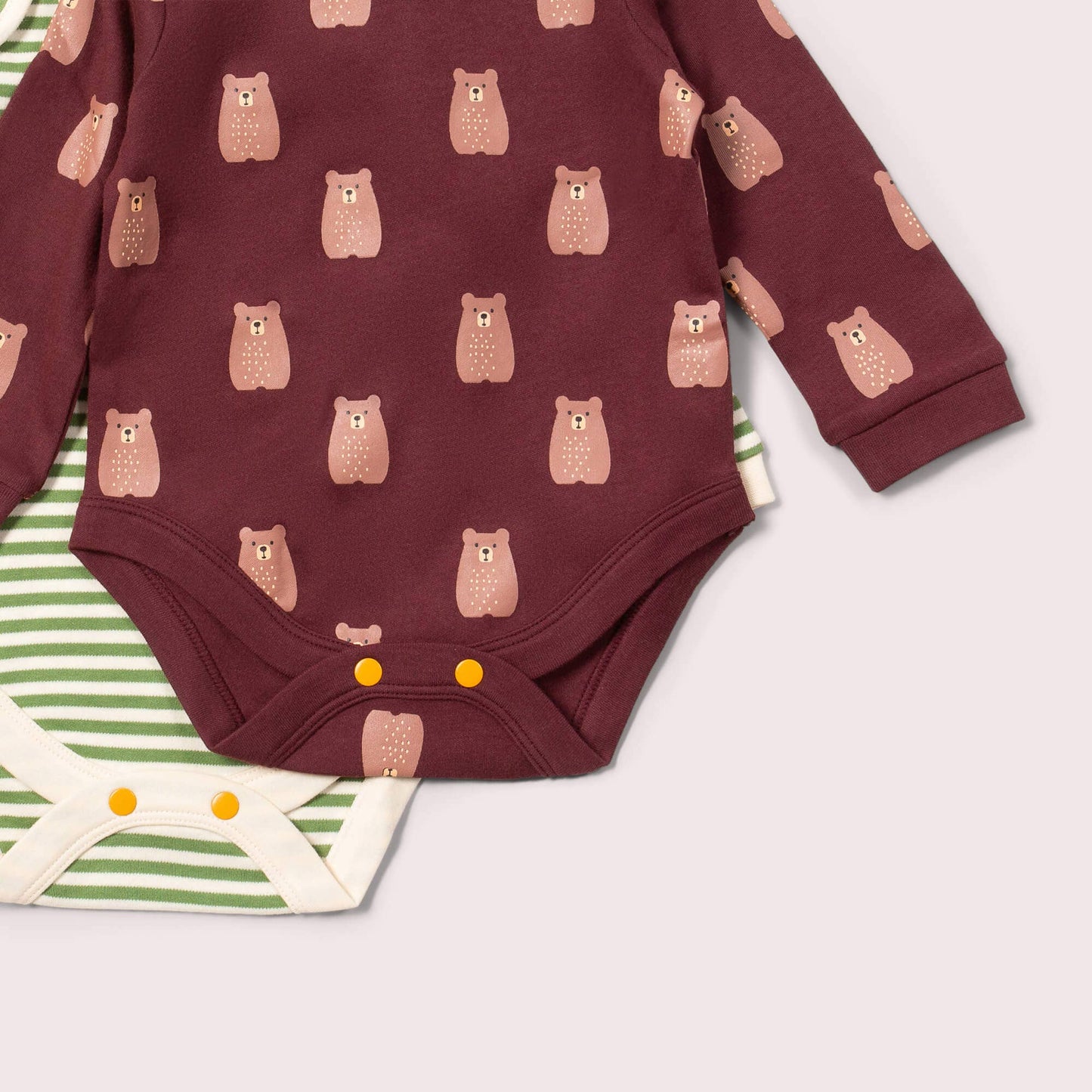 Brown Bears Baby Bodysuit 2 Pack