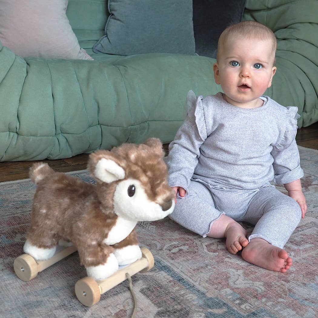 Willow Deer Pull Along Toy - children's toys, wooden toys