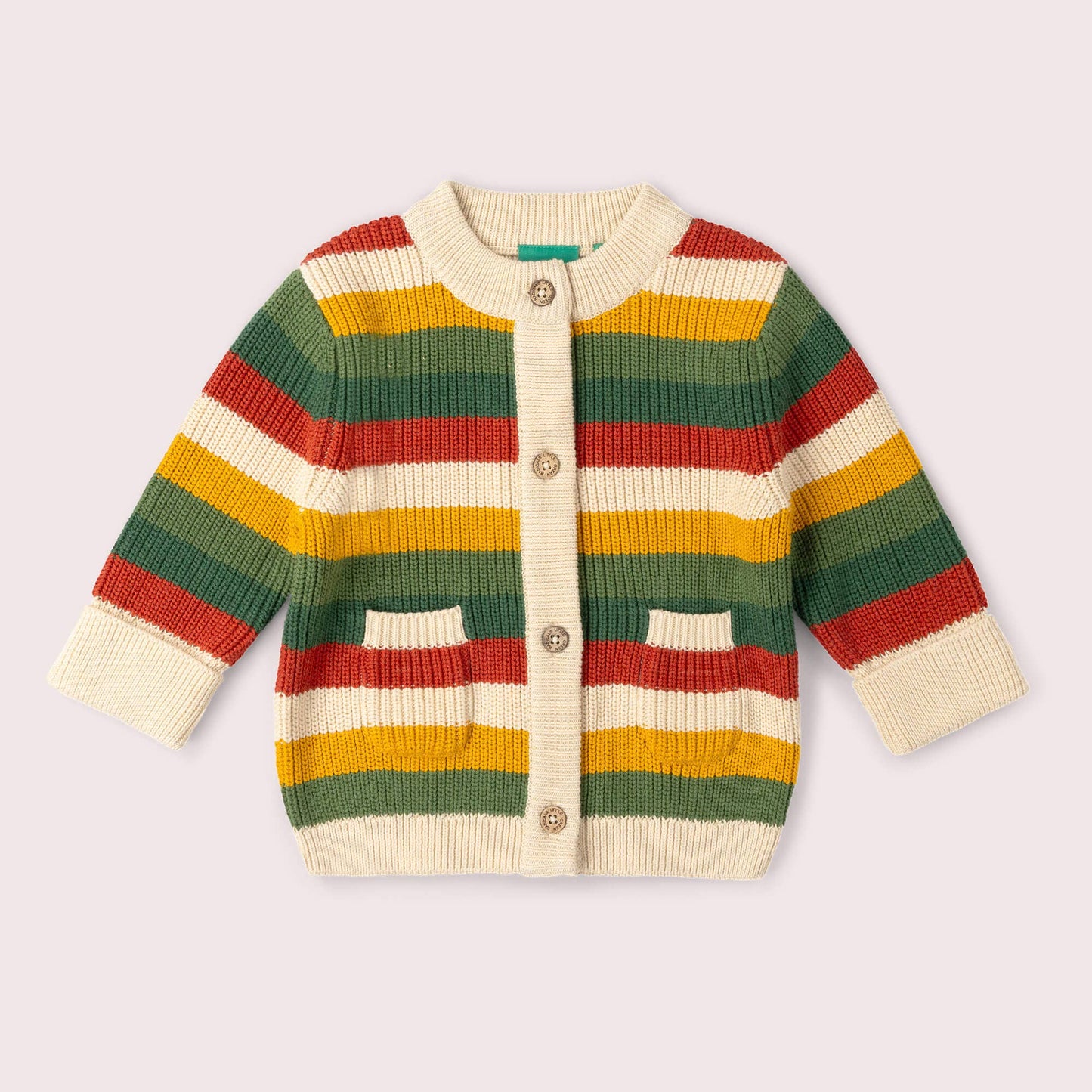 Spring Rainbow Knitted Snuggly Cardigan