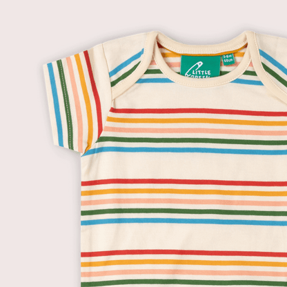 Vintage Rainbows Organic Baby Bodysuit 2 Pack