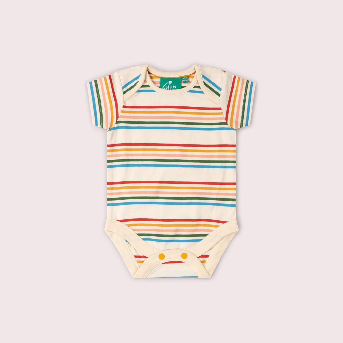 Vintage Rainbows Organic Baby Bodysuit 2 Pack