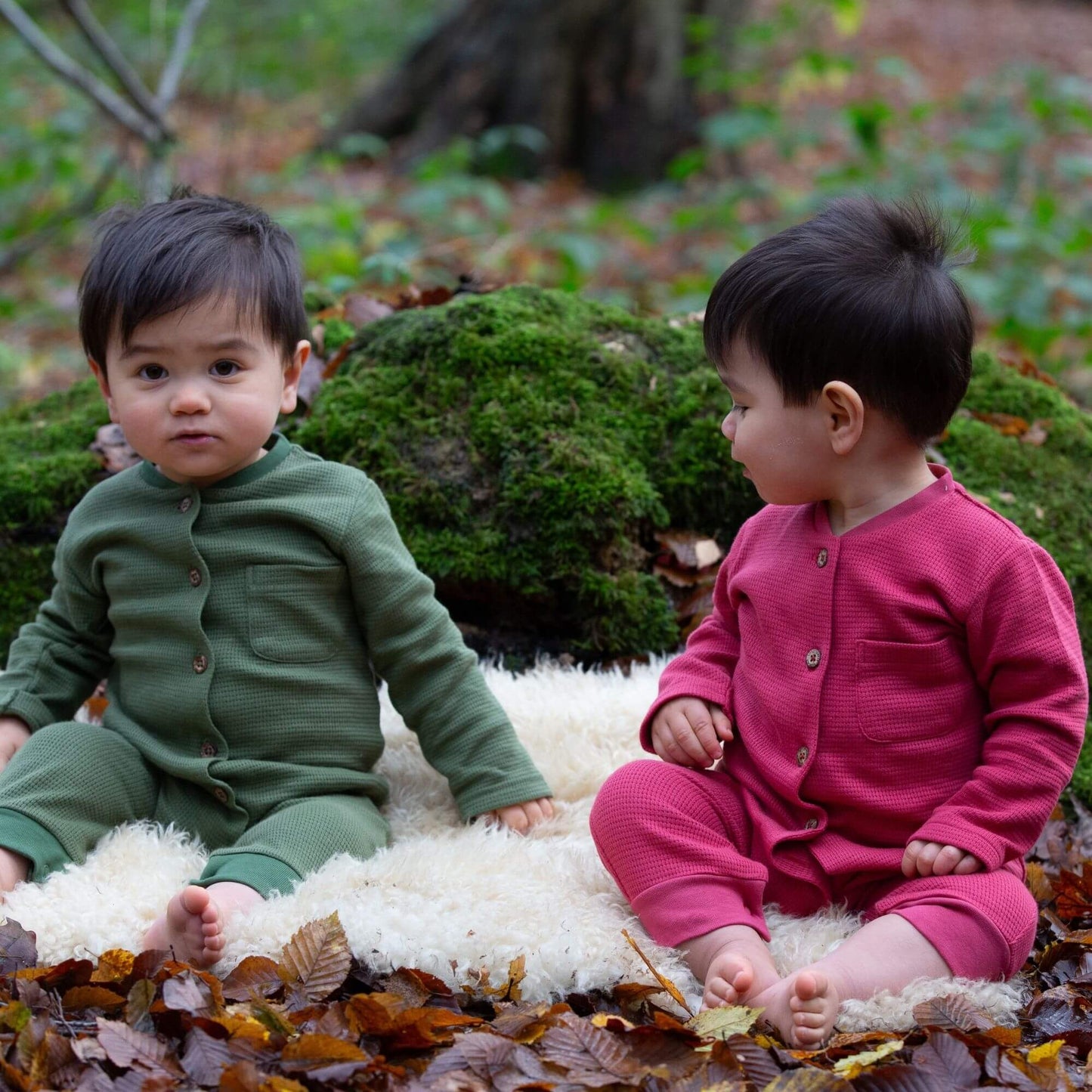 Holly Berry Organic Waffle Playsuit