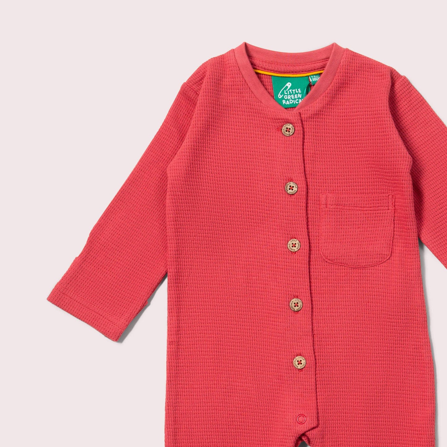 Holly Berry Organic Waffle Playsuit