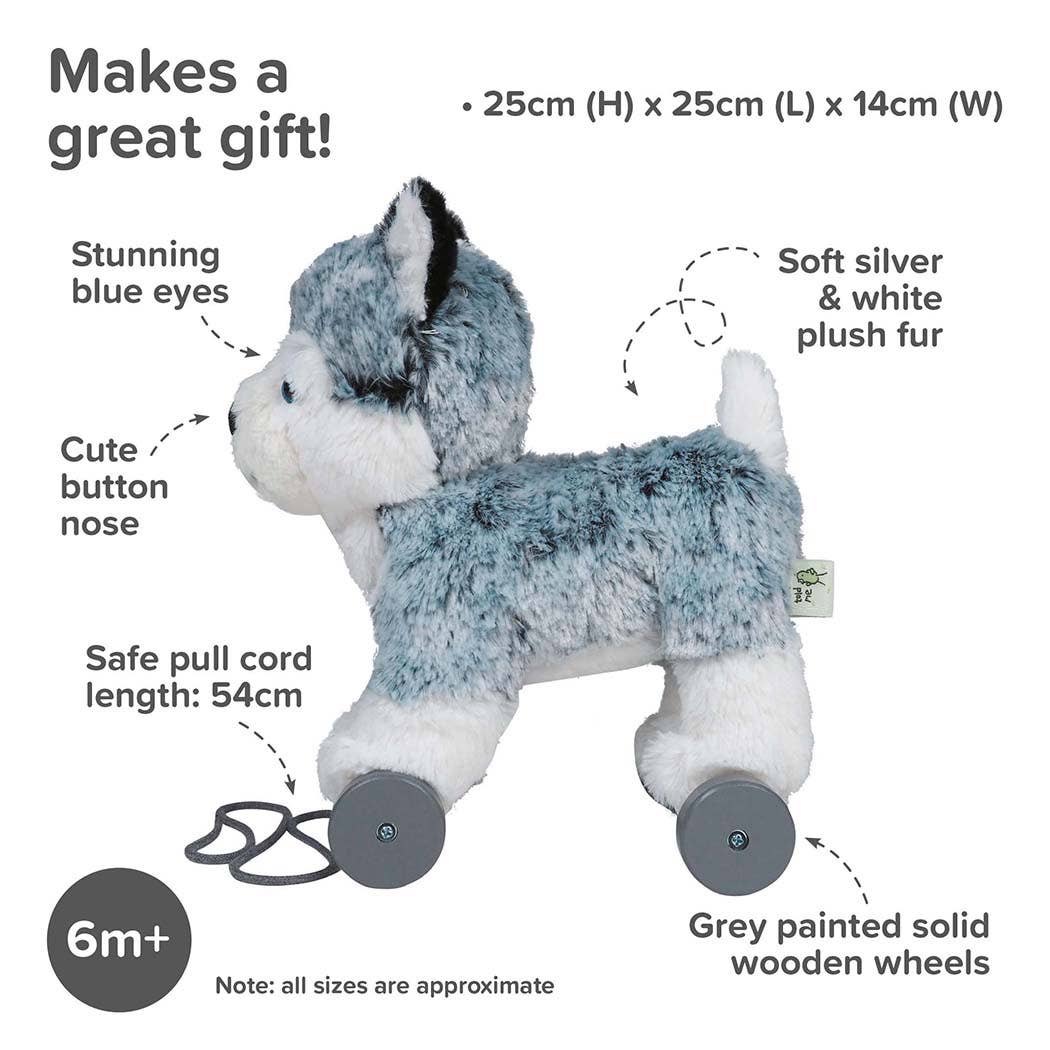 Mishka Dog Pull Along Toy - children's toys, wooden toys