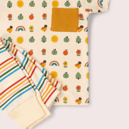 Vintage Rainbows Organic T Shirt & Jogger Playset
