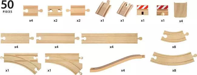 BRIO World - 50 Piece Track Pack