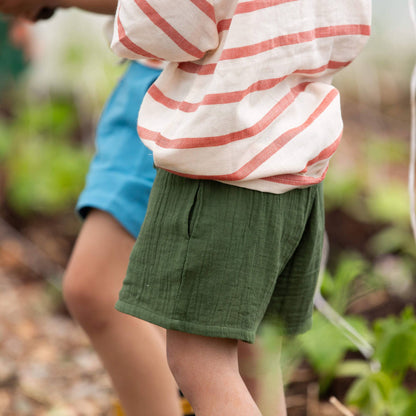 Chive Green By The Sea Shorts
