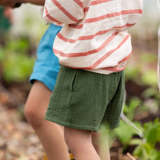 Chive Green By The Sea Shorts