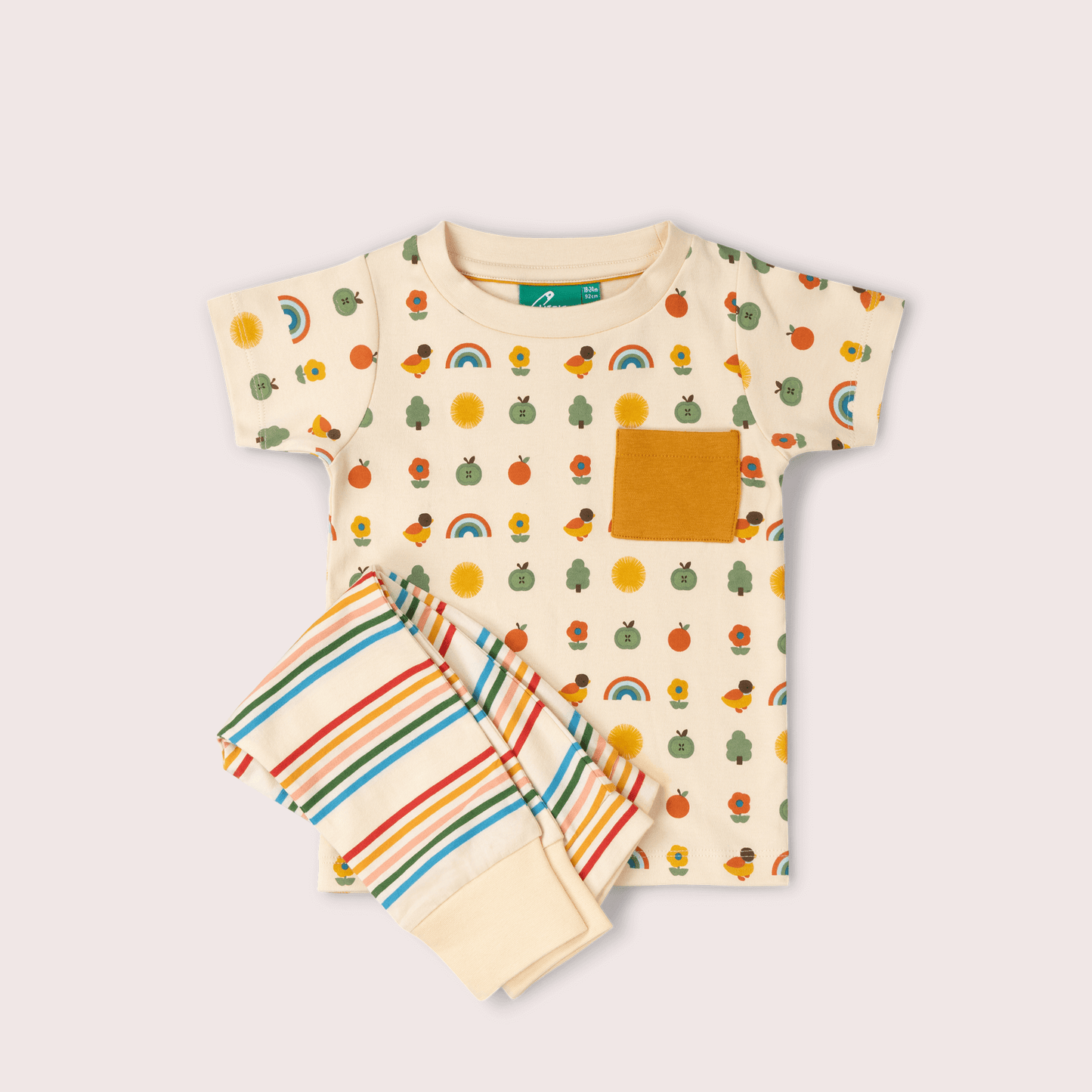 Vintage Rainbows Organic T Shirt & Jogger Playset