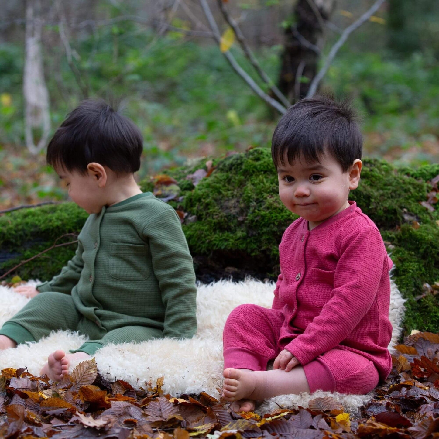 Holly Berry Organic Waffle Playsuit