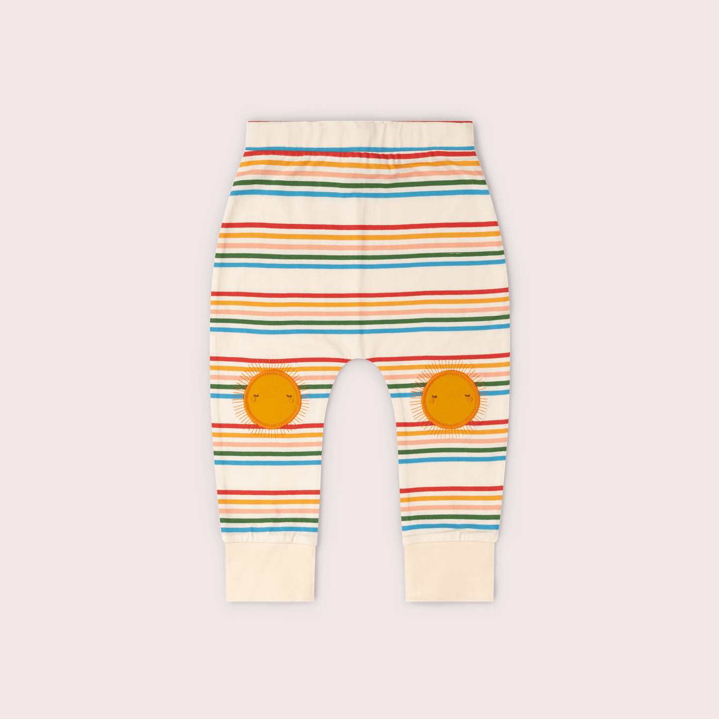 Sun Rays Knee Patch Striped Joggers