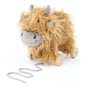 Hubert Highland Cow Pull Along Toy - children's wooden toys
