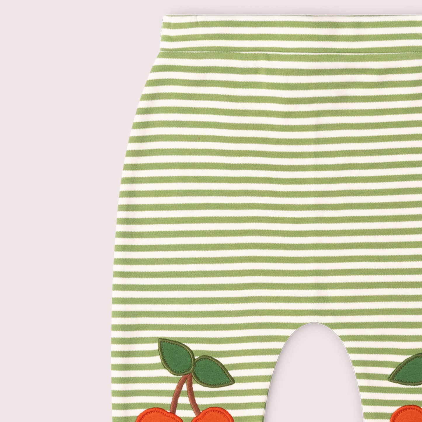 Cherry Knee Patch Striped Joggers