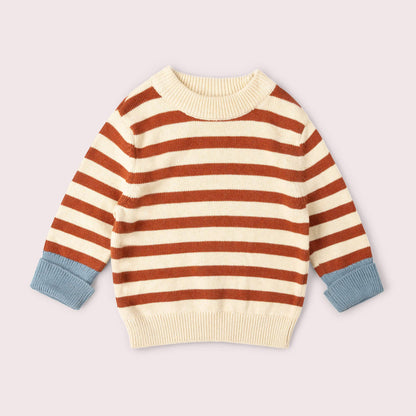 Ginger Striped Knitted Jumper