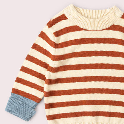 Ginger Striped Knitted Jumper