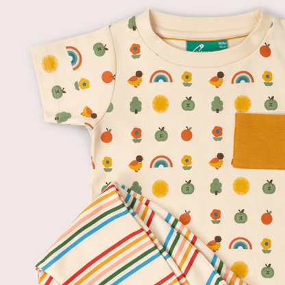 Vintage Rainbows Organic T Shirt & Jogger Playset