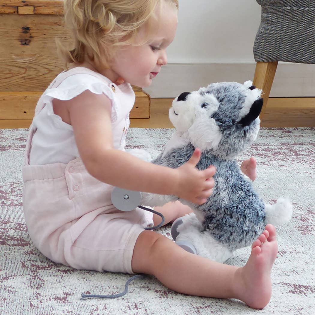 Mishka Dog Pull Along Toy - children's toys, wooden toys
