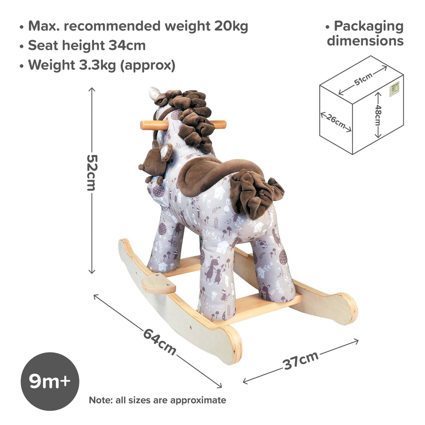Biscuit & Skip Rocking Horse (9m+) - children's toys