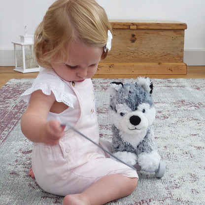 Mishka Dog Pull Along Toy - children's toys, wooden toys