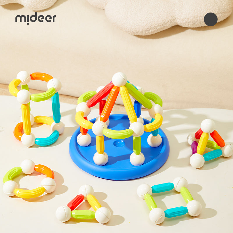 mideer-Rainbow Magnetic-Building Sticks-100pcs