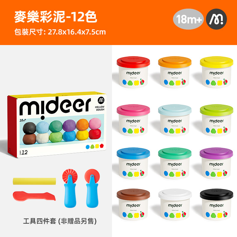 mideer Mellow Dough -12colours
