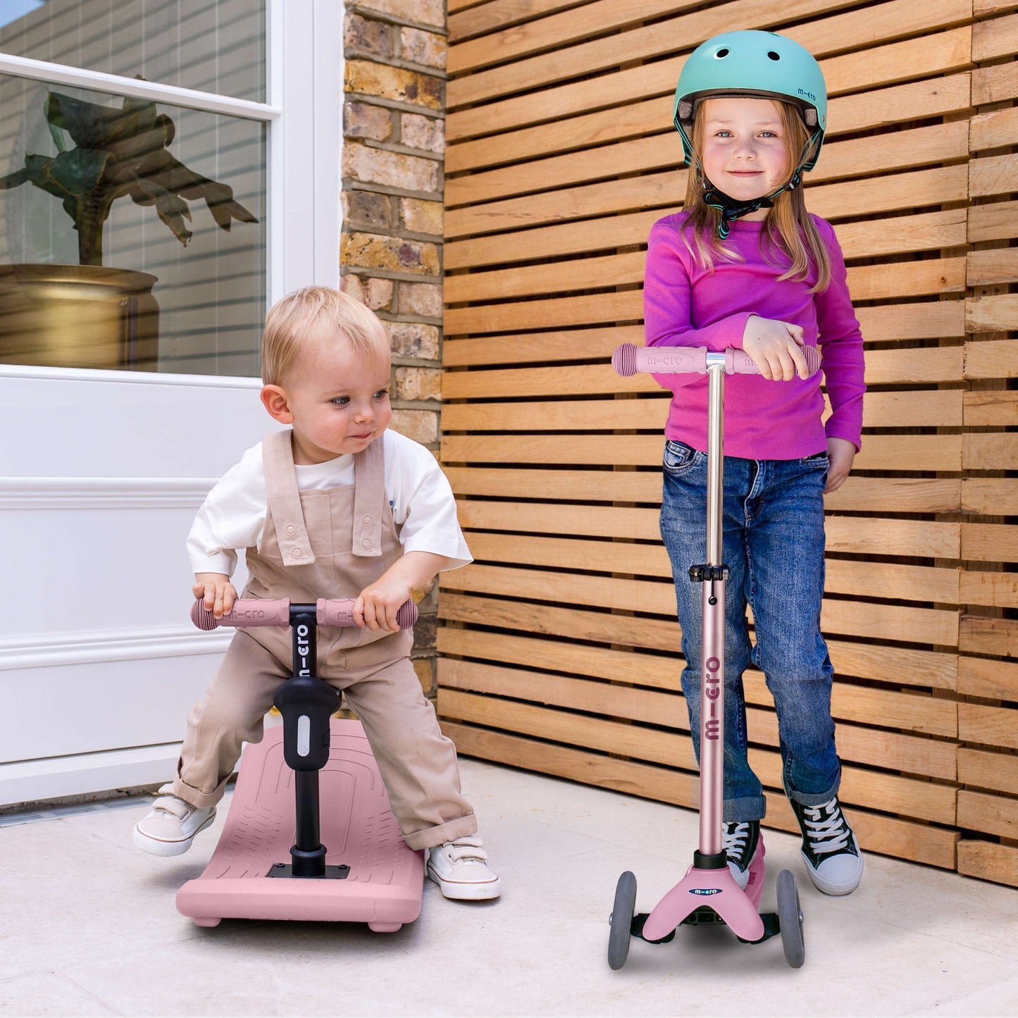 Mini Micro 4in1 with indoor rocker: Rose Pink