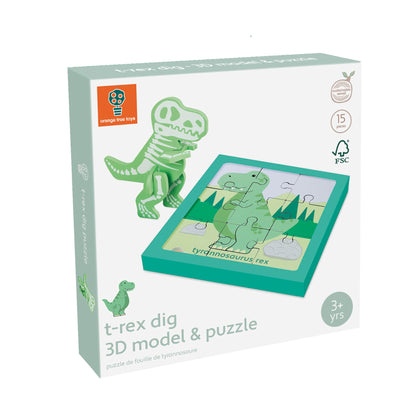 NEW T-Rex Dig - 3D Model & Puzzle