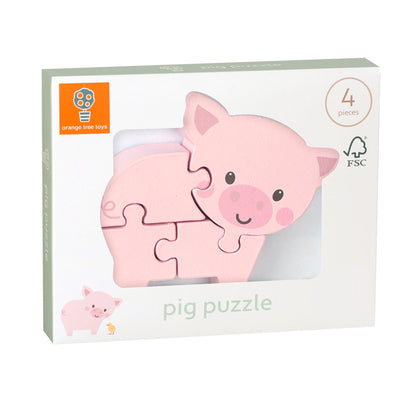 Pig Wooden Puzzle