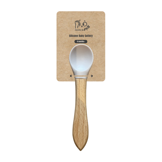 Toddler Spoon with wooden handle
