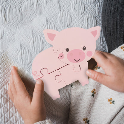Pig Wooden Puzzle