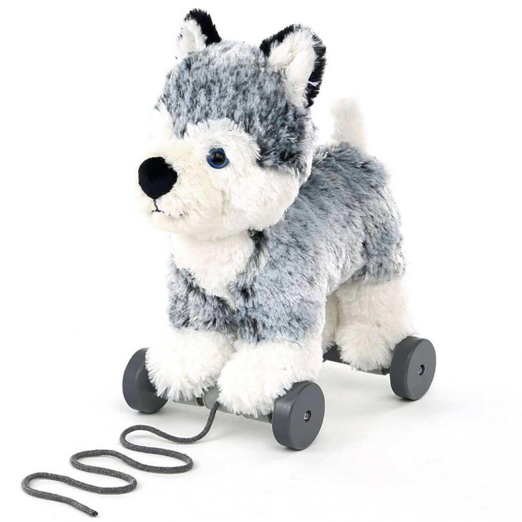 Mishka Dog Pull Along Toy - children's toys, wooden toys