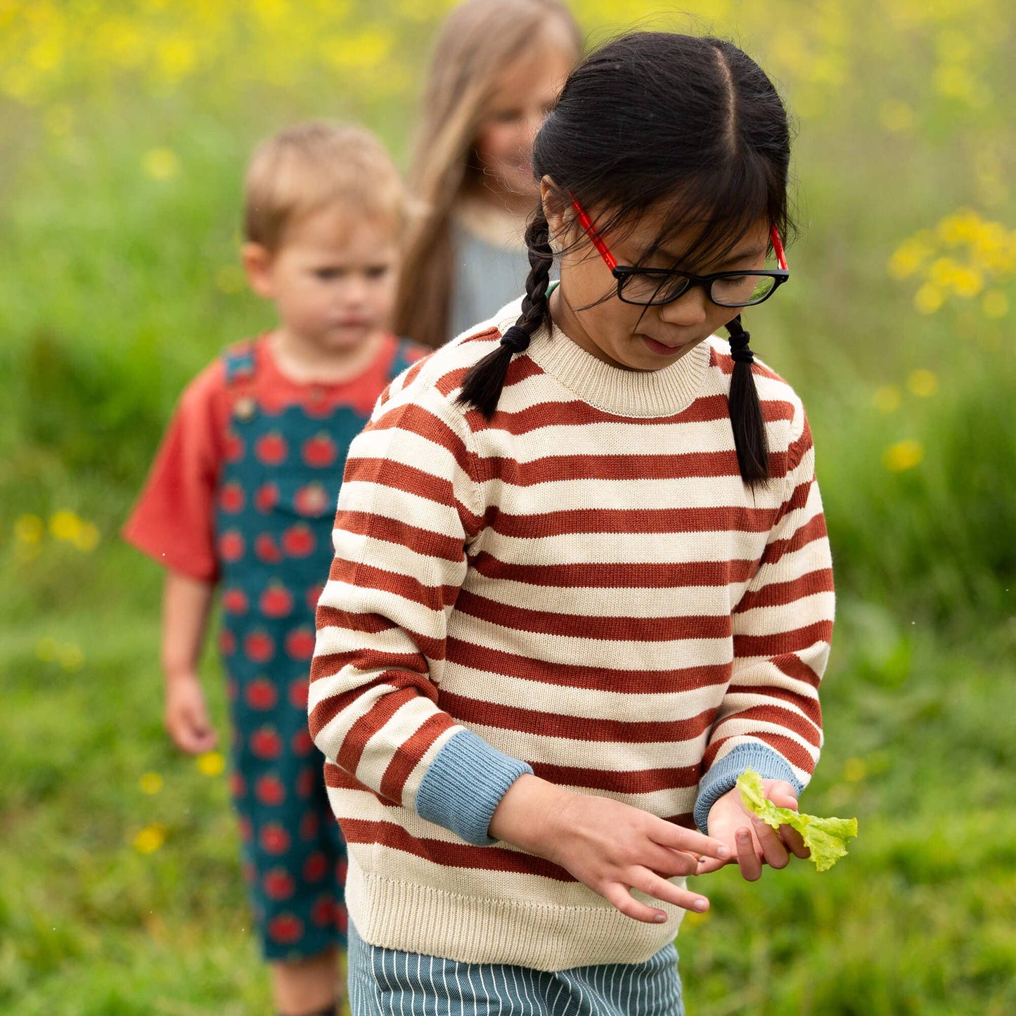 Ginger Striped Knitted Jumper
