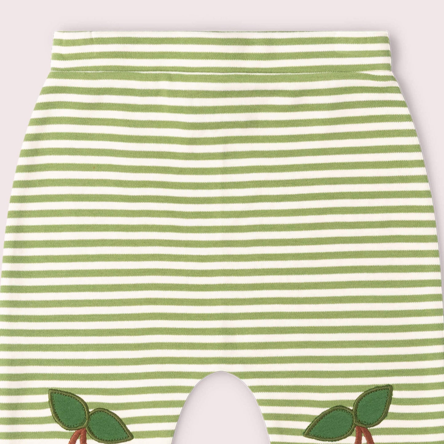 Cherry Knee Patch Striped Joggers