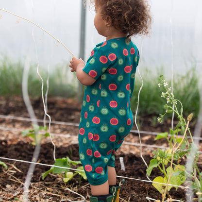 Apple Picking Organic Romper