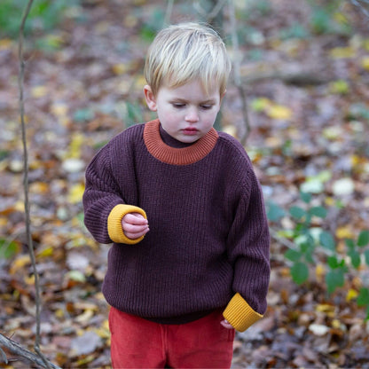 Chocolate Snuggly Knitted Jumper