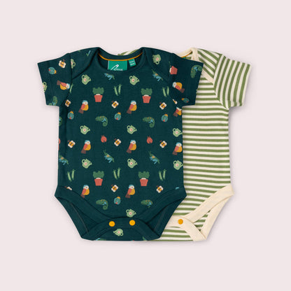 Spring Garden Organic Baby Bodysuit 2 Pack