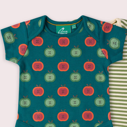 Apple Picking Organic Baby Bodysuit 2 Pack