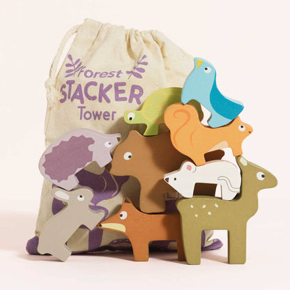 Woodland Stacking Forest Animals & Bag