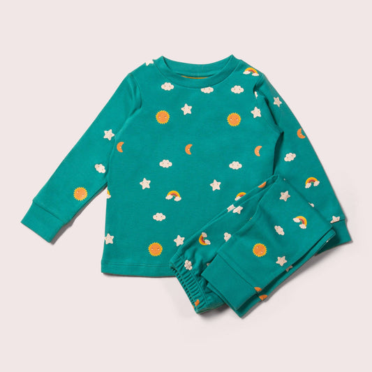 Turquoise Skies Organic Pyjamas (Unavailable in US & CA)