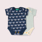 Singing Whales Organic Baby Bodysuit 2 Pack