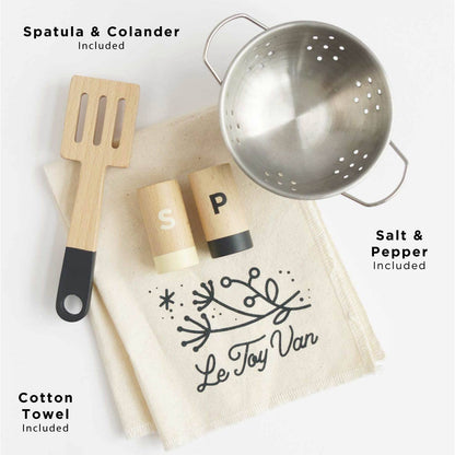 Rattan Family Wooden Play Kitchen