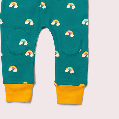 Turquoise Rainbows Comfy Joggers