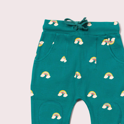 Turquoise Rainbows Comfy Joggers