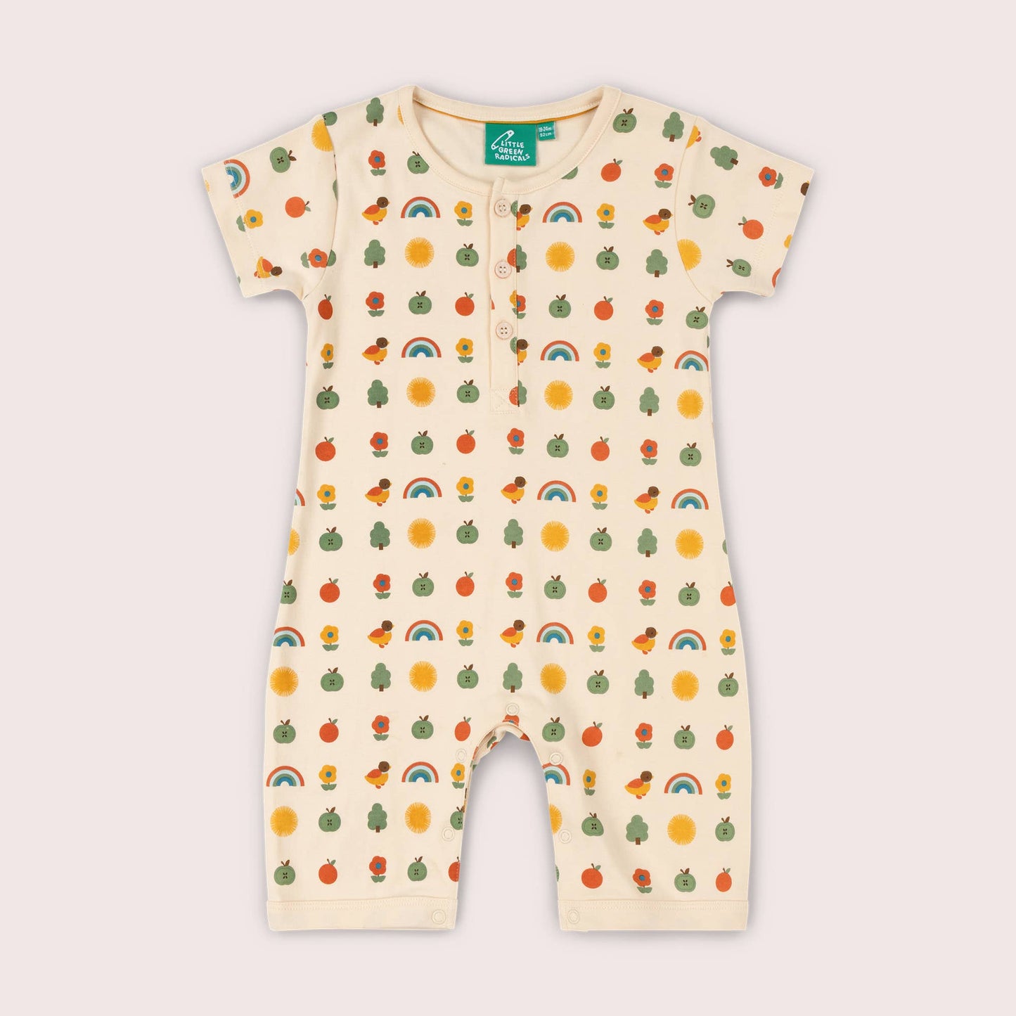 Vintage Rainbows Organic Romper