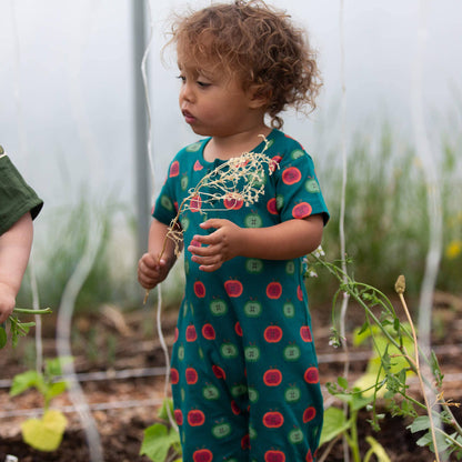 Apple Picking Organic Romper